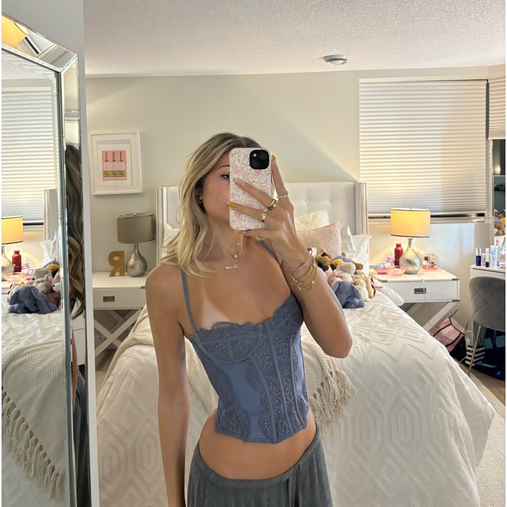 Blue Urban Outfitters Corset Top